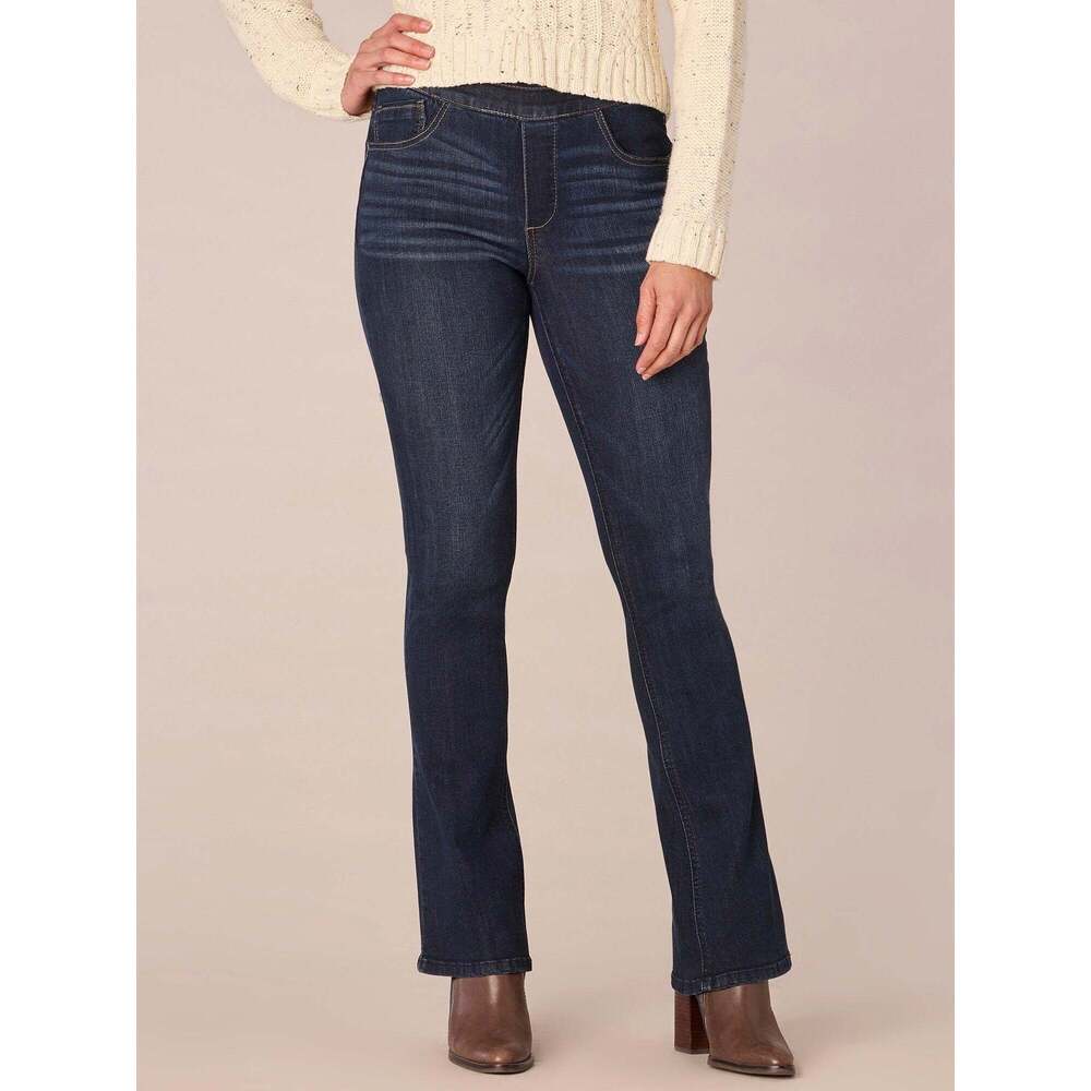 Democracy Clothing "Ab"solution Indigo High Rise Itty Bitty Boot Glider Jeans Si